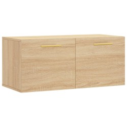 vidaXL Armario de pared madera ingeniería roble Sonoma 80x36,5x35 cm