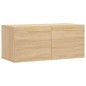 vidaXL Armario de pared madera ingeniería roble Sonoma 80x36,5x35 cm