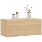 vidaXL Armario de pared madera ingeniería roble Sonoma 80x36,5x35 cm