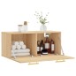 vidaXL Armario de pared madera ingeniería roble Sonoma 80x36,5x35 cm