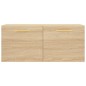 vidaXL Armario de pared madera ingeniería roble Sonoma 80x36,5x35 cm