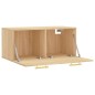 vidaXL Armario de pared madera ingeniería roble Sonoma 80x36,5x35 cm