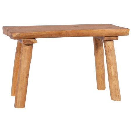 vidaXL Banco de jardín de madera maciza de teca 80 cm