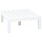 vidaXL Mesa de jardín de plástico blanco 78x78x31 cm vidaXL Mesa de jardín de plástico blanco 78x78x31 cm