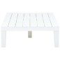 vidaXL Mesa de jardín de plástico blanco 78x78x31 cm vidaXL Mesa de jardín de plástico blanco 78x78x31 cm