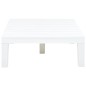 vidaXL Mesa de jardín de plástico blanco 78x78x31 cm vidaXL Mesa de jardín de plástico blanco 78x78x31 cm