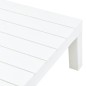 vidaXL Mesa de jardín de plástico blanco 78x78x31 cm vidaXL Mesa de jardín de plástico blanco 78x78x31 cm