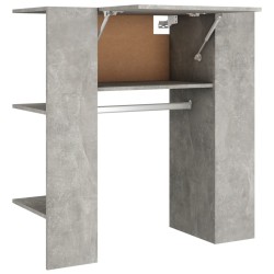 vidaXL Mueble de recibidor madera gris hormigón 97,5x37x99 cm