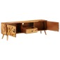 vidaXL Mueble TV madera maciza sheesham acabado miel 140x30x40 cm