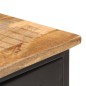 vidaXL Aparador de madera maciza de mango rugosa y acero 110x30x65 cm vidaXL Aparador de madera maciza de mango rugosa y acero 110x30x65 cm