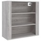 vidaXL Armario de pared madera contrachapada gris Sonoma 80x33x80 cm vidaXL Armario de pared madera contrachapada gris Sonoma 80x33x80 cm