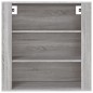 vidaXL Armario de pared madera contrachapada gris Sonoma 80x33x80 cm vidaXL Armario de pared madera contrachapada gris Sonoma 80x33x80 cm