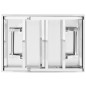 vidaXL Mesa de trabajo plegable para cocina acero 85x60x80 cm