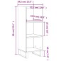 vidaXL Aparador de madera de ingeniería gris Sonoma 34,5x32,5x90 cm vidaXL Aparador de madera de ingeniería gris Sonoma 34,5x32,5x90 cm