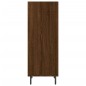 vidaXL Aparador de madera de ingeniería marrón roble 34,5x32,5x90 cm