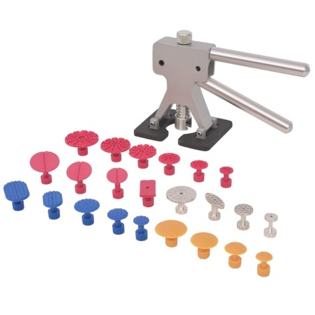 vidaXL Set reparación de abolladuras sin pintura acero inox 24 piezas