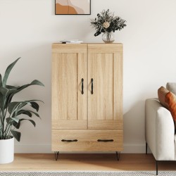 vidaXL Aparador alto madera de ingeniería roble Sonoma 69,5x31x115 cm