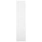 vidaXL Armario de oficina puerta corredera acero blanco 90x40x180 cm