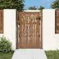vidaXL Puerta de jardín acero corten diseño bambú 105x130 cm vidaXL Puerta de jardín acero corten diseño bambú 105x130 cm