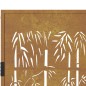 vidaXL Puerta de jardín acero corten diseño bambú 105x130 cm vidaXL Puerta de jardín acero corten diseño bambú 105x130 cm