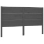 vidaXL Cabecero madera maciza de pino gris 146x4x100 cm vidaXL Cabecero madera maciza de pino gris 146x4x100 cm
