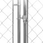 vidaXL Perrera de exterior de acero galvanizado 950x570x185 cm