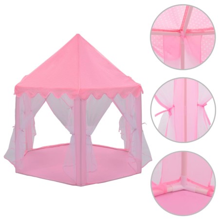 vidaXL Tienda de juegos de princesa rosa  