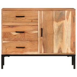 vidaXL Aparador de madera maciza de acacia 88x30x73 cm