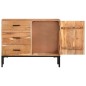 vidaXL Aparador de madera maciza de acacia 88x30x73 cm vidaXL Aparador de madera maciza de acacia 88x30x73 cm