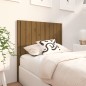 vidaXL Cabecero de cama madera maciza pino marrón miel 95,5x4x100 cm vidaXL Cabecero de cama madera maciza pino marrón miel 95,5x4x100 cm