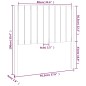 vidaXL Cabecero de cama madera maciza pino marrón miel 95,5x4x100 cm vidaXL Cabecero de cama madera maciza pino marrón miel 95,5x4x100 cm