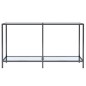 vidaXL Mesa consola transparente vidrio templado 140x35x75,5 cm vidaXL Mesa consola transparente vidrio templado 140x35x75,5 cm