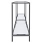 vidaXL Mesa consola transparente vidrio templado 140x35x75,5 cm vidaXL Mesa consola transparente vidrio templado 140x35x75,5 cm