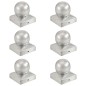 vidaXL Tapas para postes 6 uds metal galvanizado globo final 71x71 mm vidaXL Tapas para postes 6 uds metal galvanizado globo final 71x71 mm