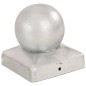 vidaXL Tapas para postes 6 uds metal galvanizado globo final 71x71 mm vidaXL Tapas para postes 6 uds metal galvanizado globo final 71x71 mm