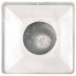 vidaXL Tapas para postes 6 uds metal galvanizado globo final 71x71 mm vidaXL Tapas para postes 6 uds metal galvanizado globo final 71x71 mm