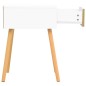 vidaXL Mesita de noche madera ingeniería blanco y Sonoma 40x40x56 cm