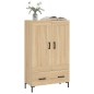 vidaXL Aparador alto madera de ingeniería roble Sonoma 69,5x31x115 cm vidaXL Aparador alto madera de ingeniería roble Sonoma 69,5x31x115 cm