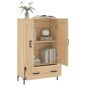 vidaXL Aparador alto madera de ingeniería roble Sonoma 69,5x31x115 cm vidaXL Aparador alto madera de ingeniería roble Sonoma 69,5x31x115 cm