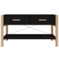 vidaXL Mesa de centro madera contrachapada negro 82x48x45 cm vidaXL Mesa de centro madera contrachapada negro 82x48x45 cm