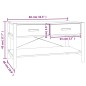 vidaXL Mesa de centro madera contrachapada negro 82x48x45 cm vidaXL Mesa de centro madera contrachapada negro 82x48x45 cm
