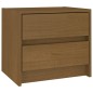 vidaXL Mesita de noche madera maciza pino marrón miel 40x30,5x35,5 cm vidaXL Mesita de noche madera maciza pino marrón miel 40x30,5x35,5 cm