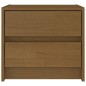 vidaXL Mesita de noche madera maciza pino marrón miel 40x30,5x35,5 cm vidaXL Mesita de noche madera maciza pino marrón miel 40x30,5x35,5 cm
