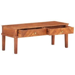 vidaXL Mueble para TV de madera maciza de acacia 110x40x41 cm