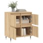 vidaXL Aparador de madera contrachapada roble Sonoma 60x35x70 cm vidaXL Aparador de madera contrachapada roble Sonoma 60x35x70 cm