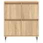 vidaXL Aparador de madera contrachapada roble Sonoma 60x35x70 cm vidaXL Aparador de madera contrachapada roble Sonoma 60x35x70 cm