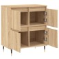 vidaXL Aparador de madera contrachapada roble Sonoma 60x35x70 cm vidaXL Aparador de madera contrachapada roble Sonoma 60x35x70 cm