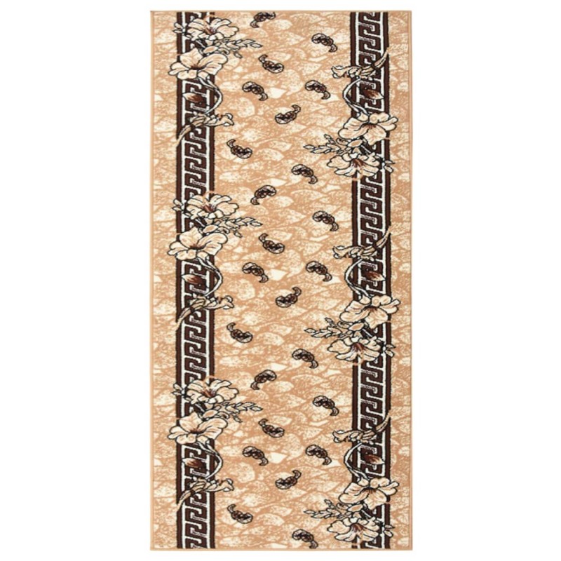 vidaXL Alfombra de pasillo BCF beige 100x200 cm vidaXL Alfombra de pasillo BCF beige 100x200 cm