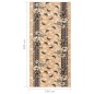 vidaXL Alfombra de pasillo BCF beige 100x200 cm vidaXL Alfombra de pasillo BCF beige 100x200 cm