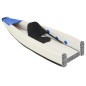 vidaXL Kayak inflable poliéster azul 375x72x31 cm vidaXL Kayak inflable poliéster azul 375x72x31 cm